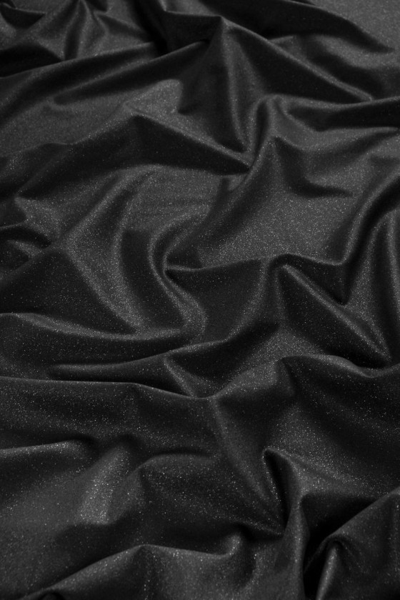 Costume fabric with lurex graphite COUPON 160cm