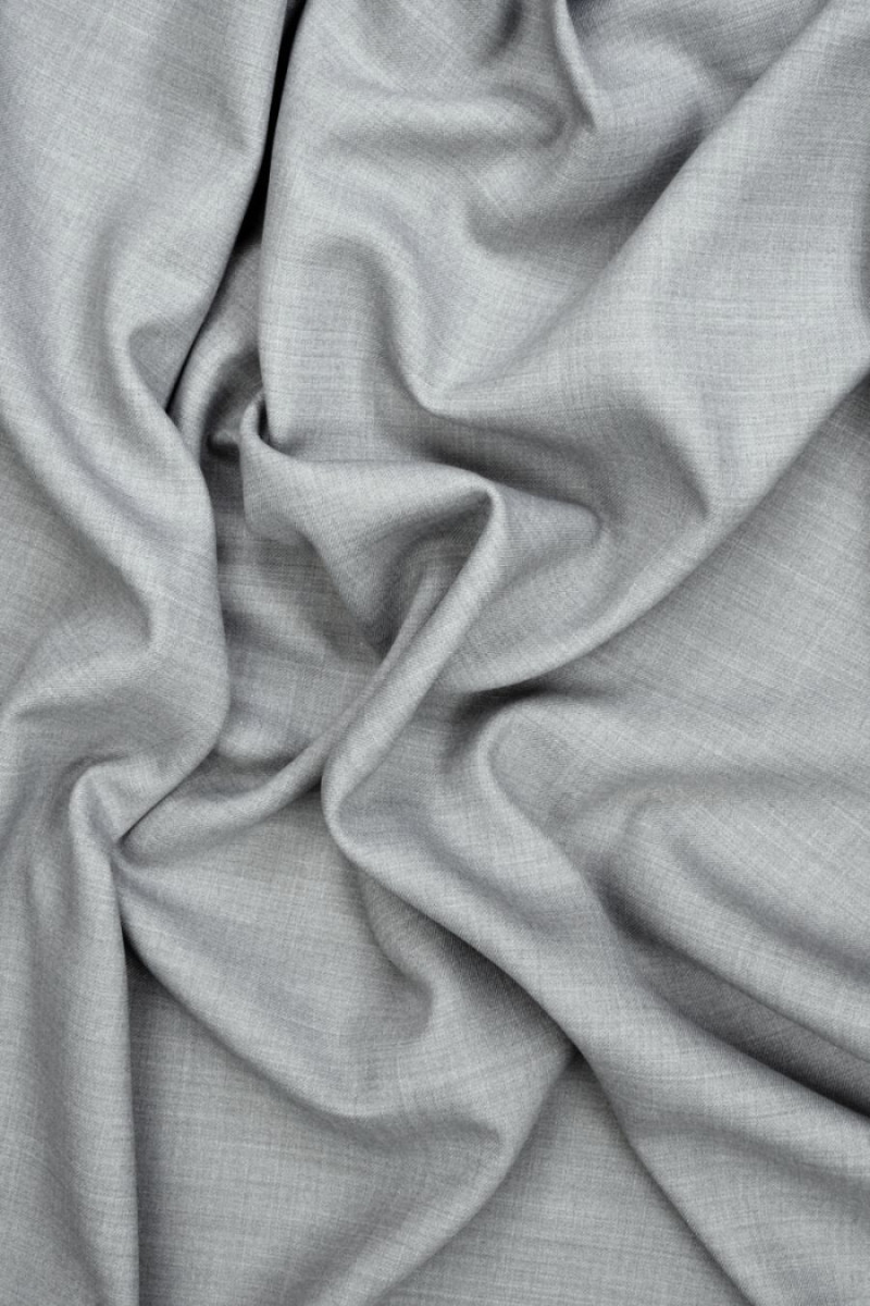 Polywool grey melange COUPON 100 cm