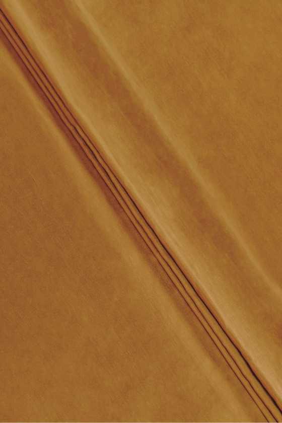 Silk shandong old gold with...