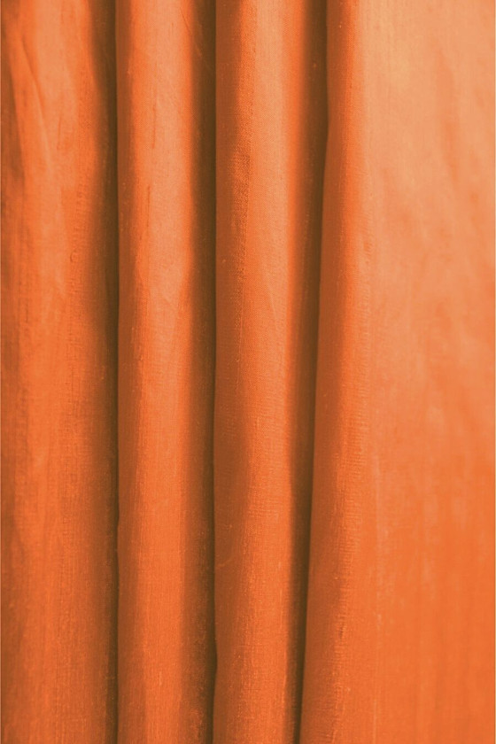 Oranžová hodvábna košeľa shandong