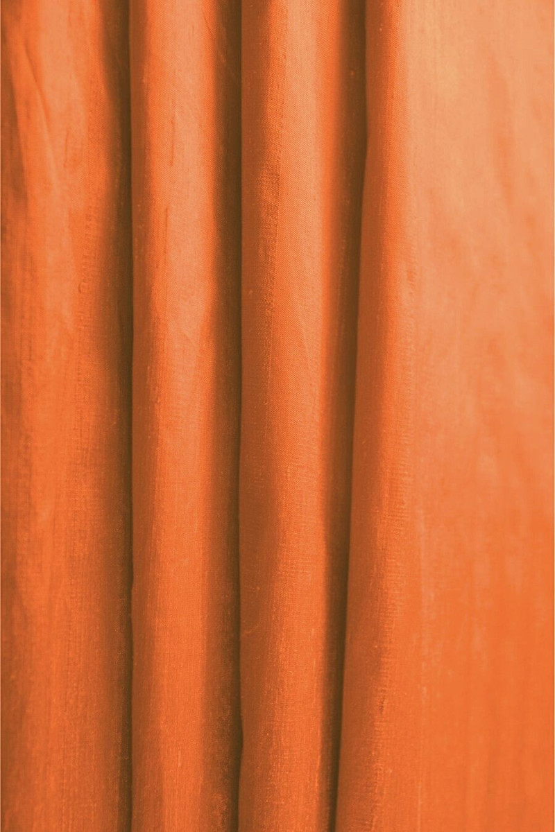 Oranžová hodvábna košeľa shandong