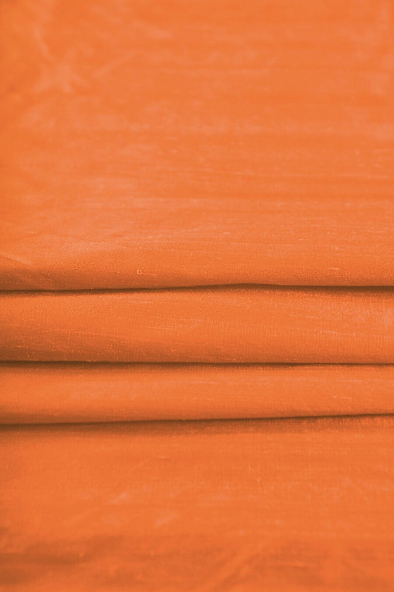 Oranžs zīda krekls shandong