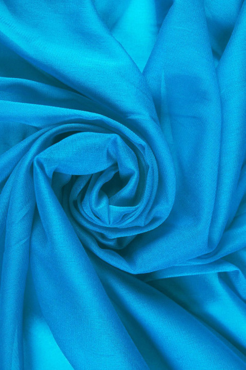 Thin georgette polyester blue