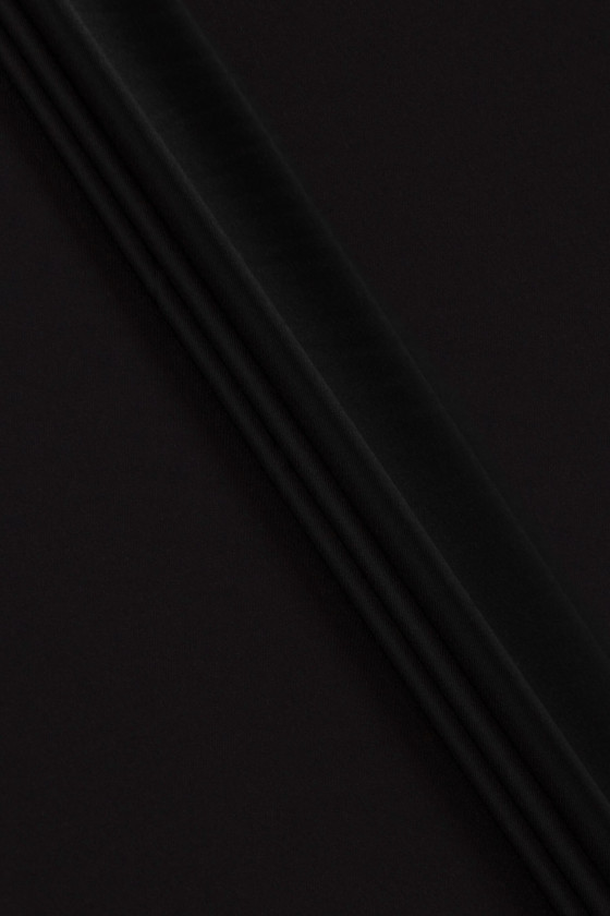 Black Costume Fabric with Silk