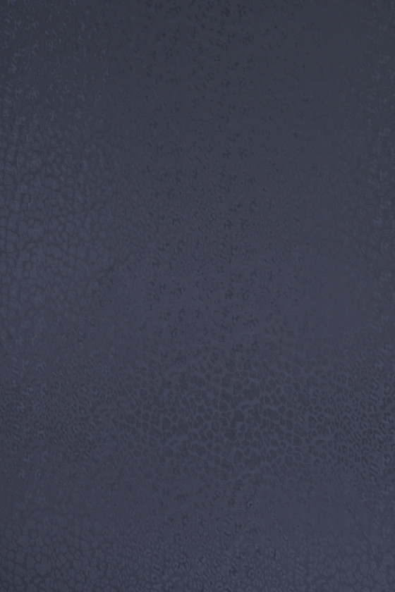 Jacquard lining navy blue leopard print