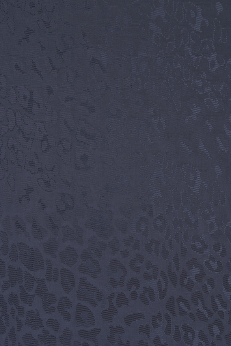 Jacquard-Futter marineblauer Leopardenprint
