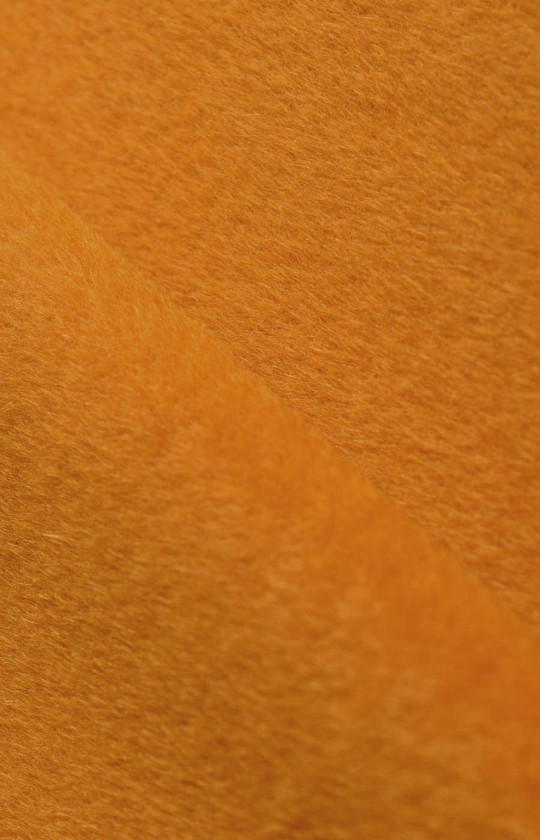 Abrigo de lana de alpaca miel KUPON 120cm