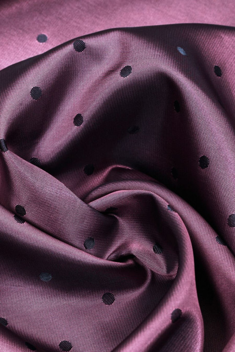 Jacquard lining with polka dots