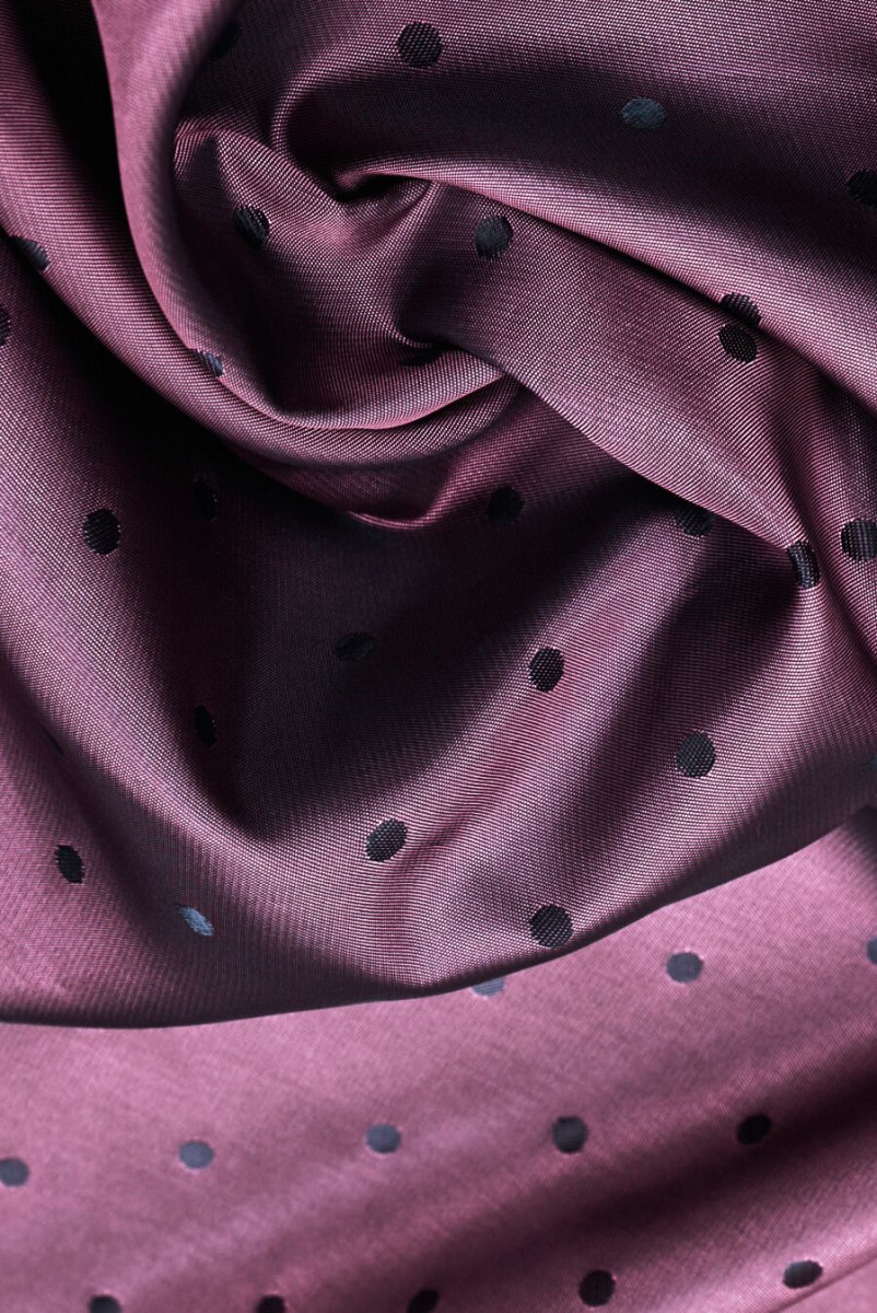 Jacquard lining with polka dots