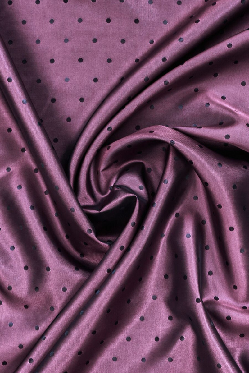 Jacquard lining with polka dots