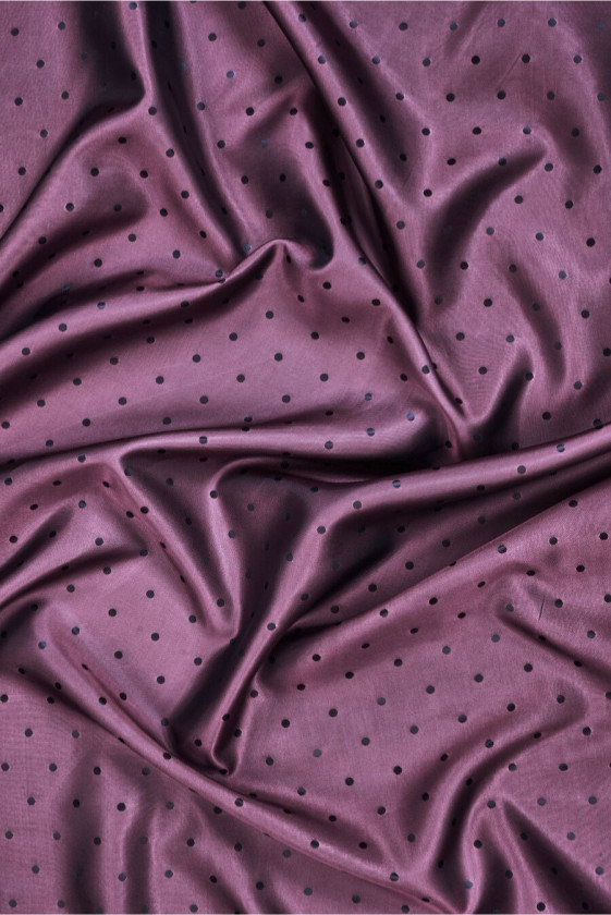 Jacquard lining with polka dots