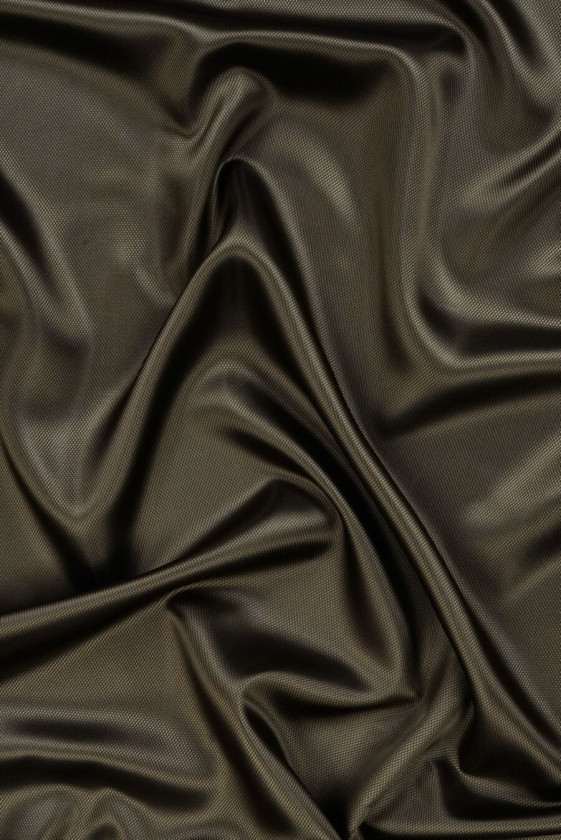 Jacquard-Futter zweifarbig dunkelolivfarbenes COUPON 140 cm