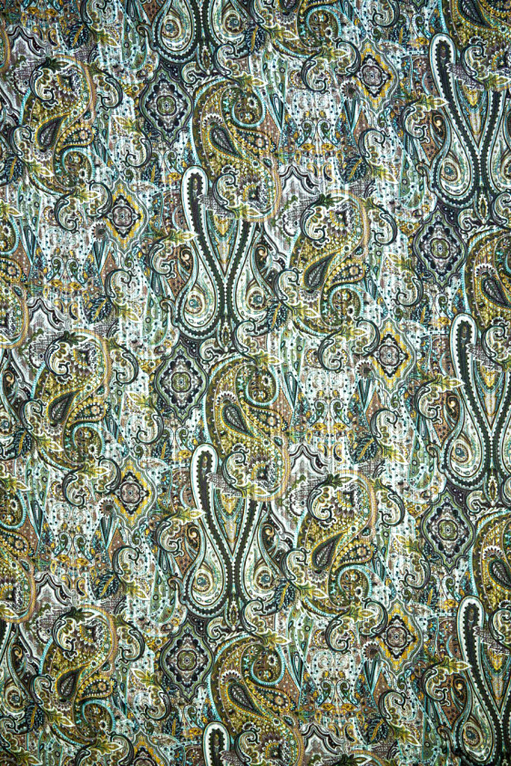 Polyester chiffon with oriental patterns