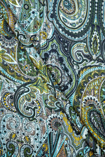 Chiffon di poliestere con motivi orientali