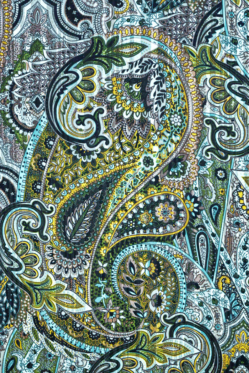 Polyester-Chiffon mit orientalischen Mustern