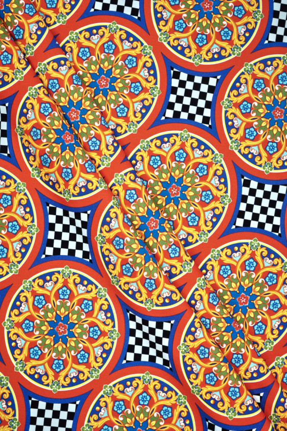 Viscose with oriental...