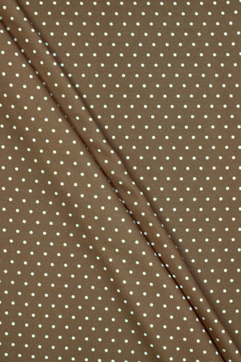 Viscose camel à petits pois