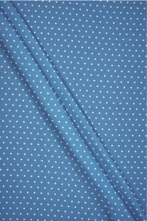Denim in viscosa a pois piccoli