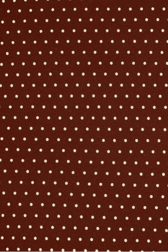 Braune Viskose mit kleinen Tupfen COUPON 80cm