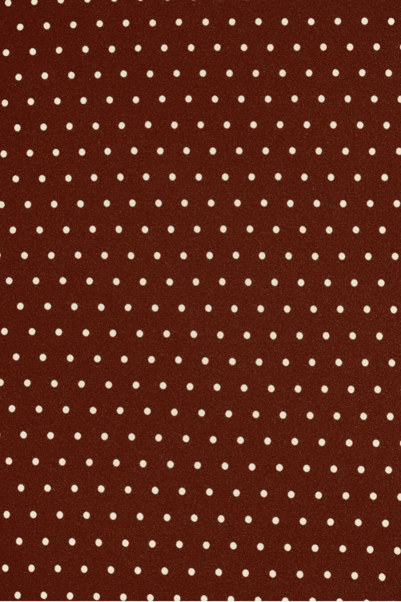 Brown viscose with small polka dots COUPON 80cm