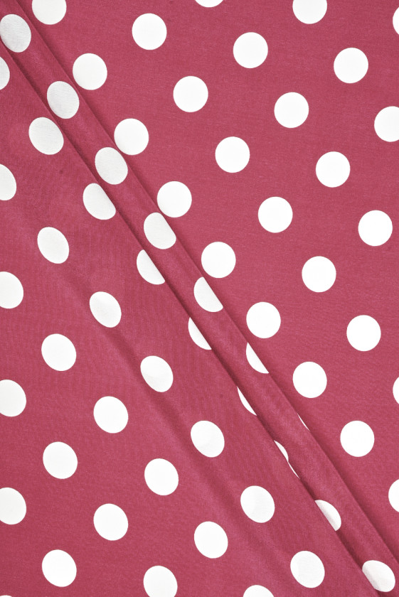 Raspberry silk crepe with...