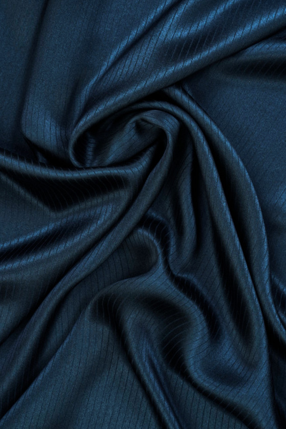 Sea silk satin with jacquard stripes
