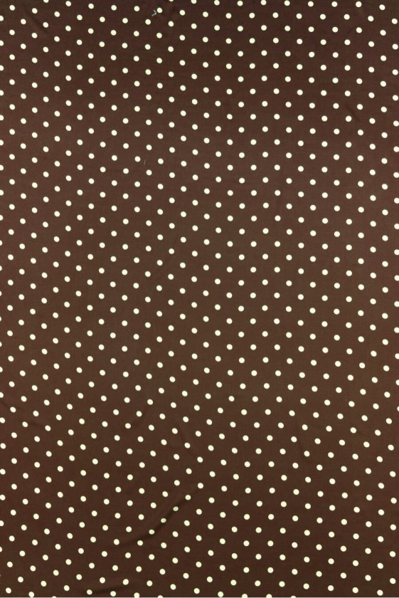 Brown viscose with peas ecru