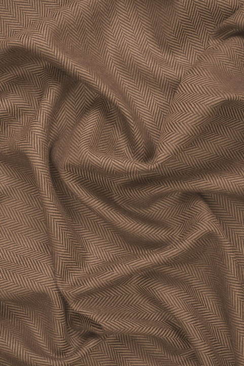 Beige fiskbensmönstrad polyull