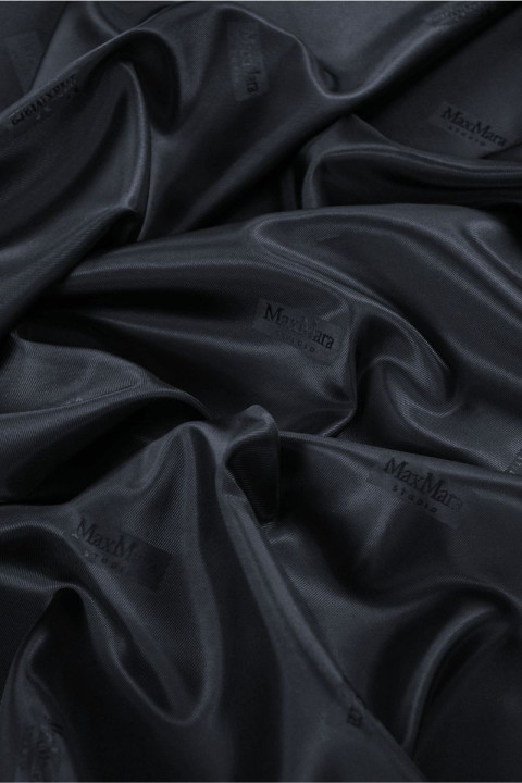 Jacquard lining black-blue
