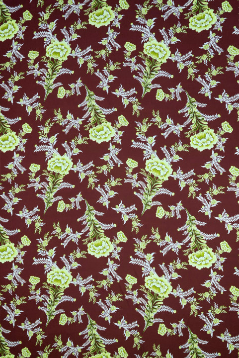 Silk satin with lime blossoms