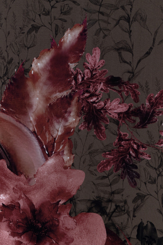 Viscose in autumn vegetation