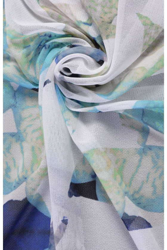 Tiul wzorzysty-kupon