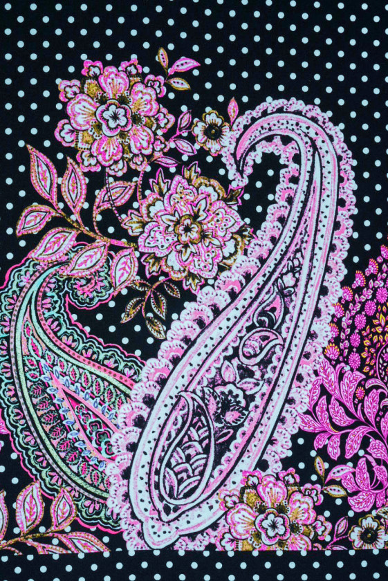 Viskoostäpid ja paisley kupongid