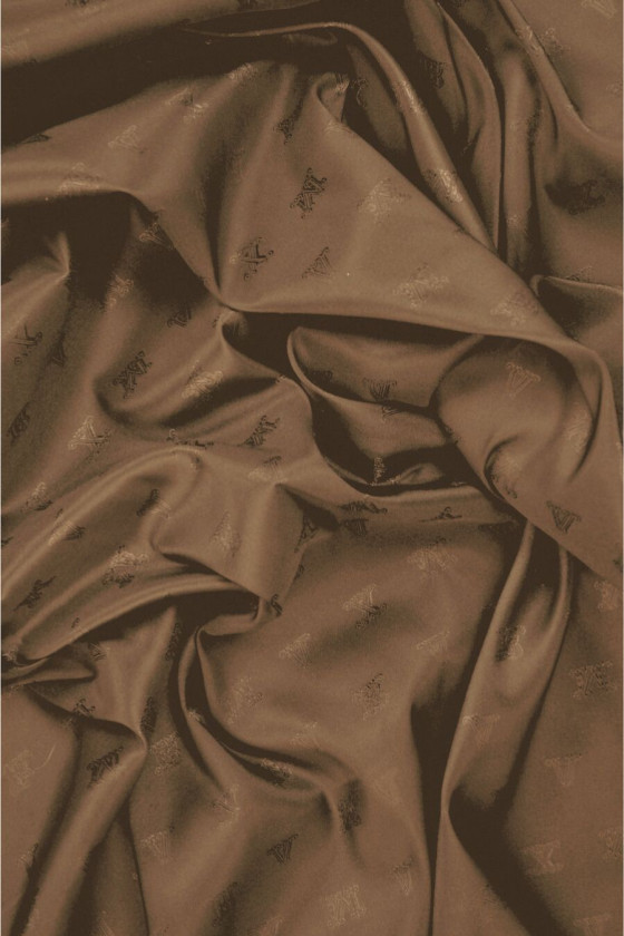 Elastisches Innenfutter signiert in dunklem Camel