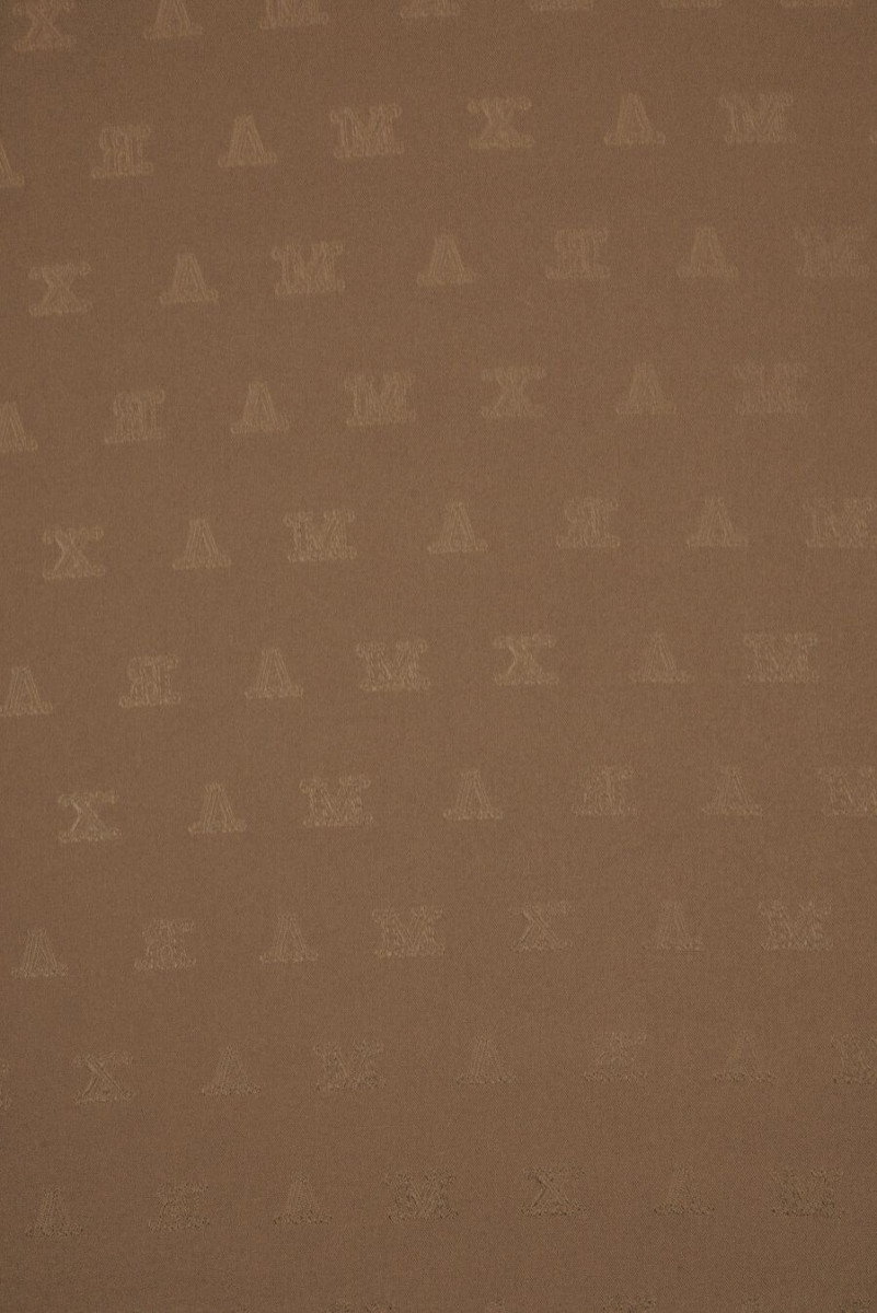 Elastic lining signed dark camel