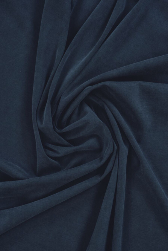 Cupro Baumwolle Marineblau