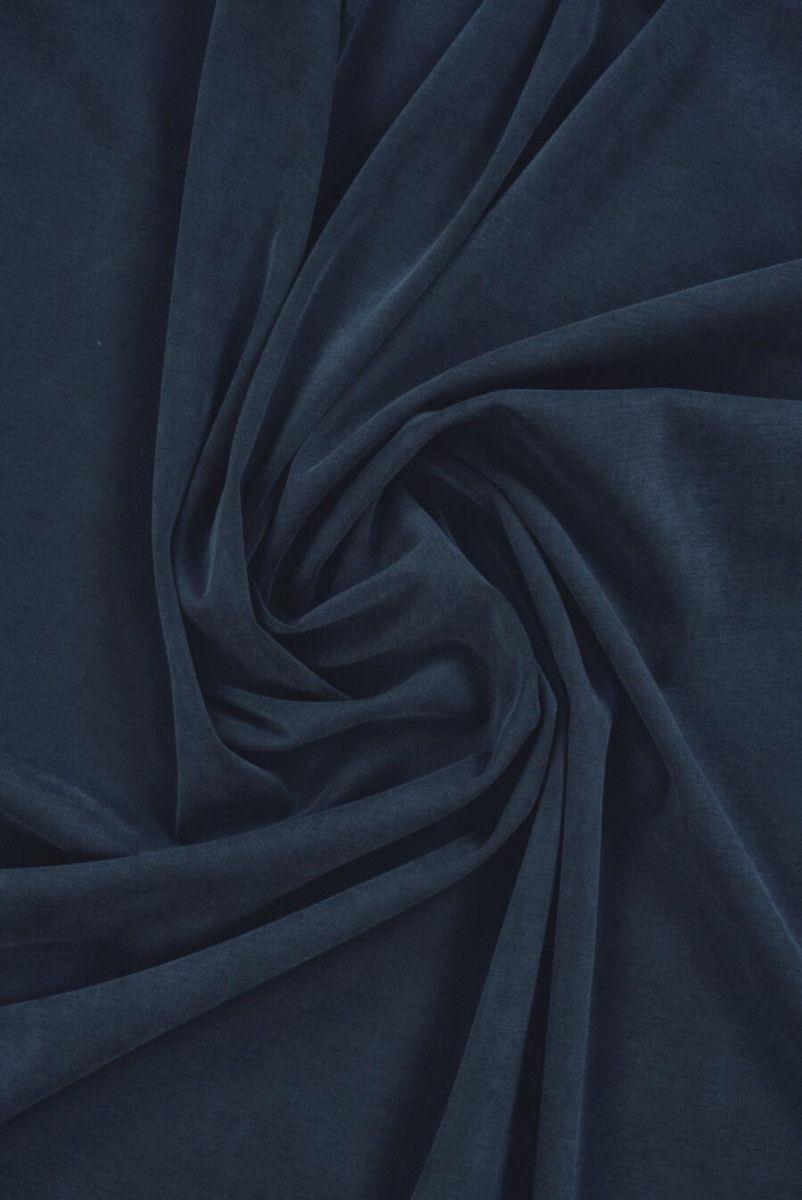 Cupro Cotton Navy Blue