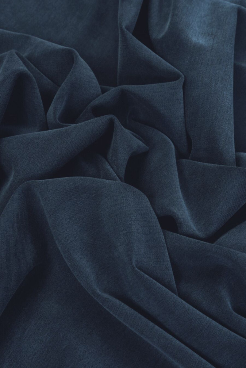 Cupro Cotton Navy Blue