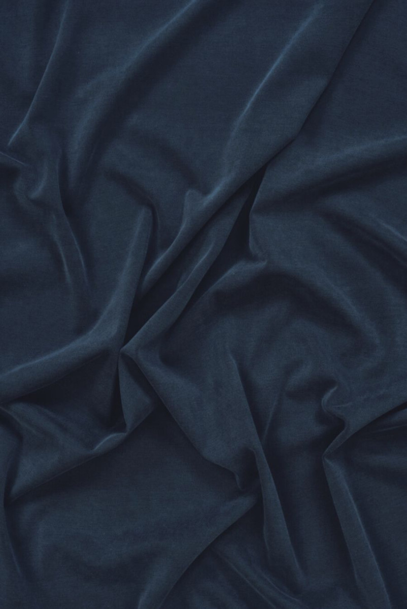 Cupro Baumwolle Marineblau