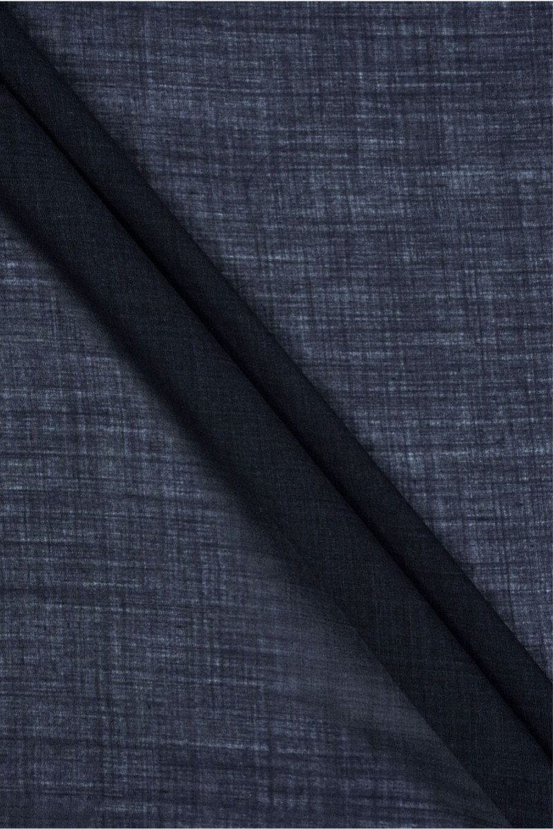 Silk Chiffon Elastic Dark Navy Blue