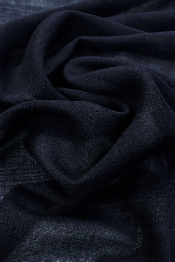 Seide Chiffon Gummiband Dunkel Marineblau