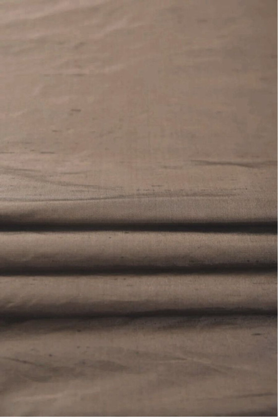 Shandong silk light brown twotone