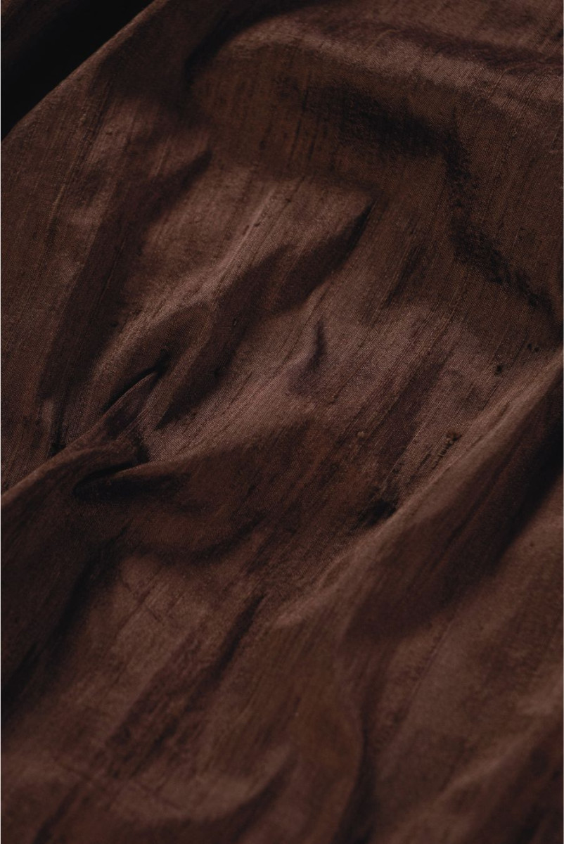 Shandong silk chocolate brown