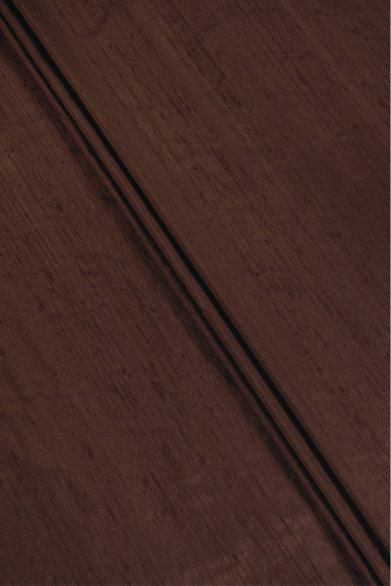 Shandong silk chocolate brown