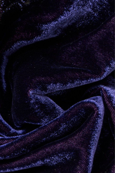 Velour with silk twotone COUPON 70 cm