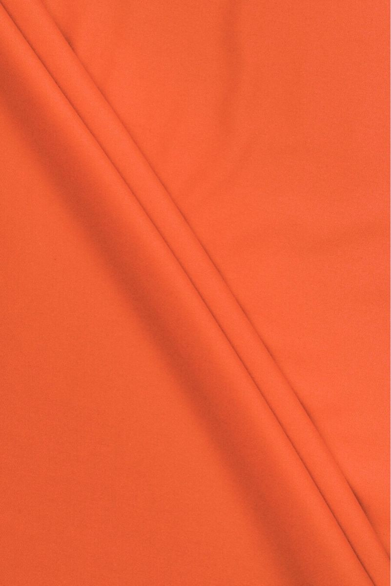 Oranžový kabát vlnený KUPON 150cm