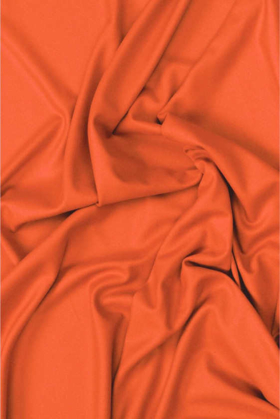 Orange coat wool COUPON 150cm