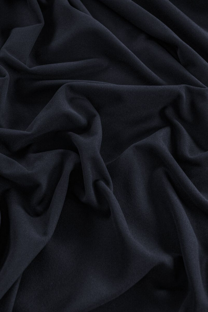 Mantel Wolle dunkelmarineblau