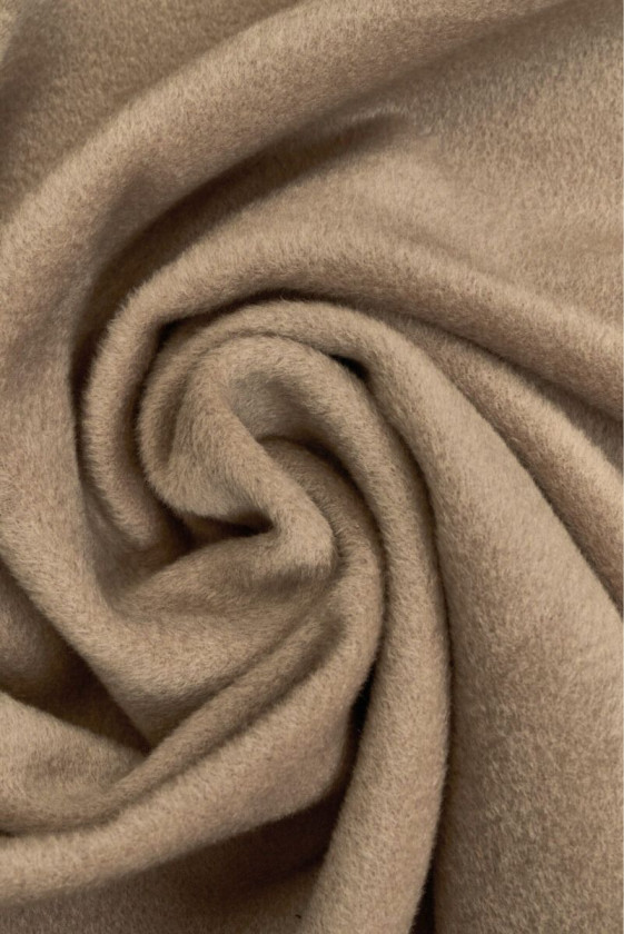 Coat wool with cashmere beige