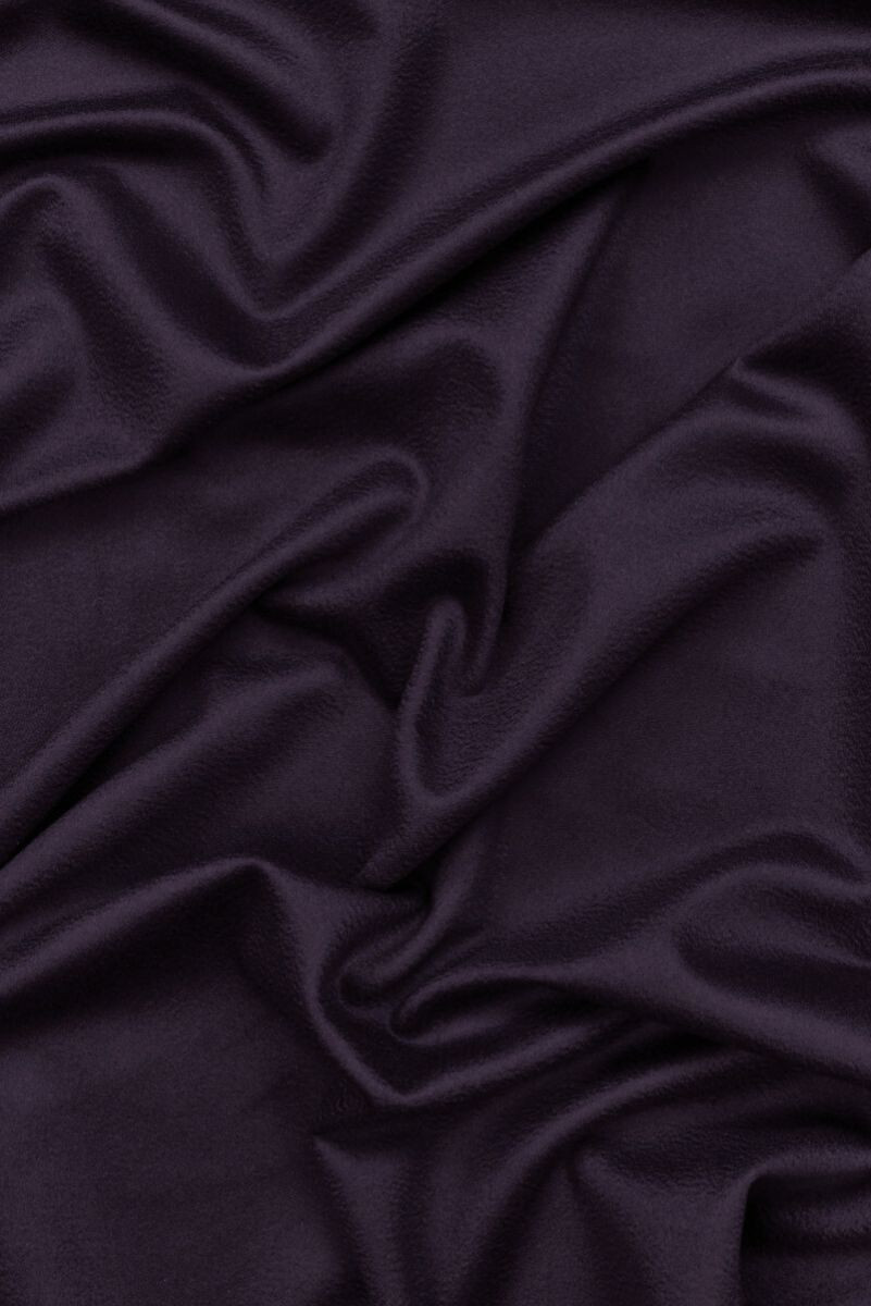 Coat wool dark plum purple